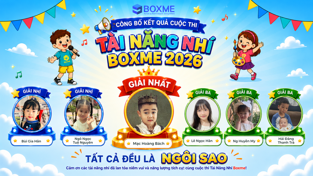 Tài năng nhí Boxme 2026 – Hành trình tỏa sáng của những ngôi sao nhỏ